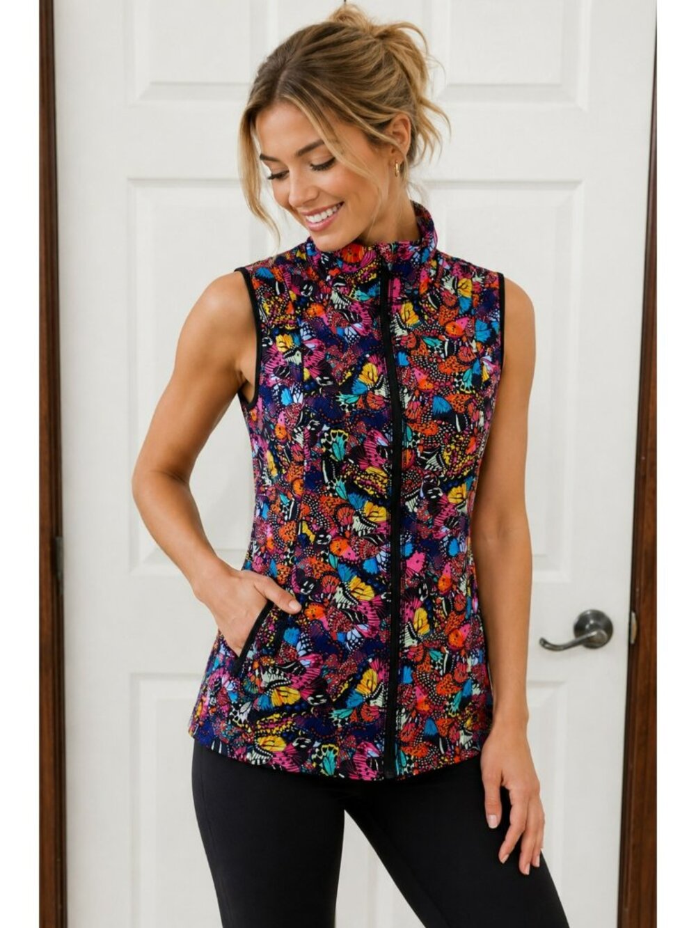 SHREDLY Butterfly Print Cycling MTB Vest | Women’s Small | Like New
